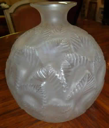 Rene Lalique Vase Ormeaux