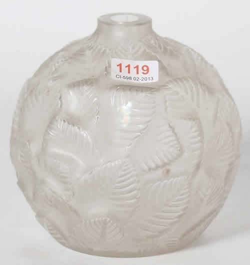 Rene Lalique Vase Ormeaux