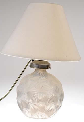 Rene Lalique Ormeaux Vase Lamp