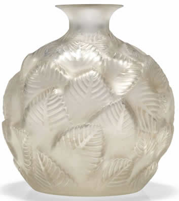 Rene Lalique Vase Ormeaux