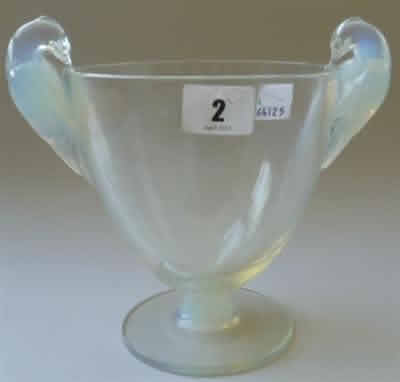 Rene Lalique Opalescent Vase Ornis