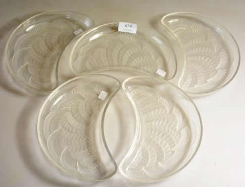 Rene Lalique Salad Plate Paimpol