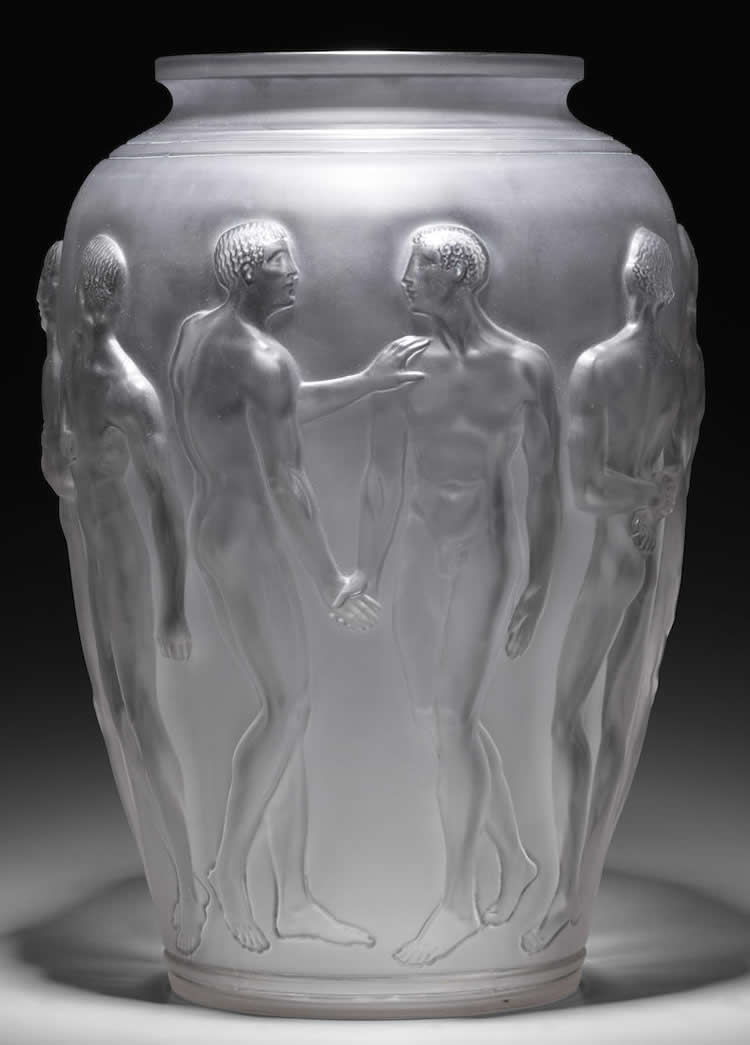 Rene Lalique Vase Palestre