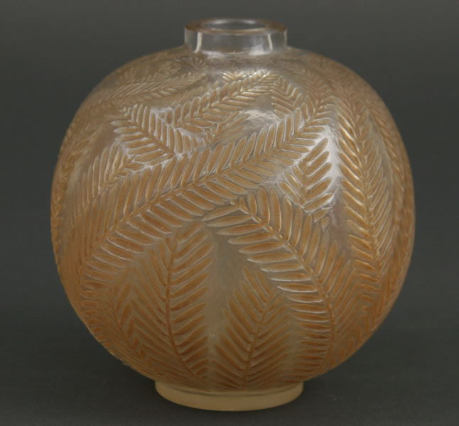 Rene Lalique Vase Palmes