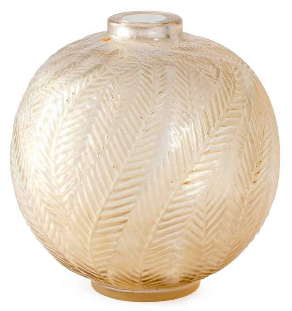 Rene Lalique Vase Palmes