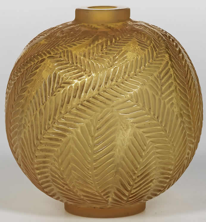 Rene Lalique Vase Palmes