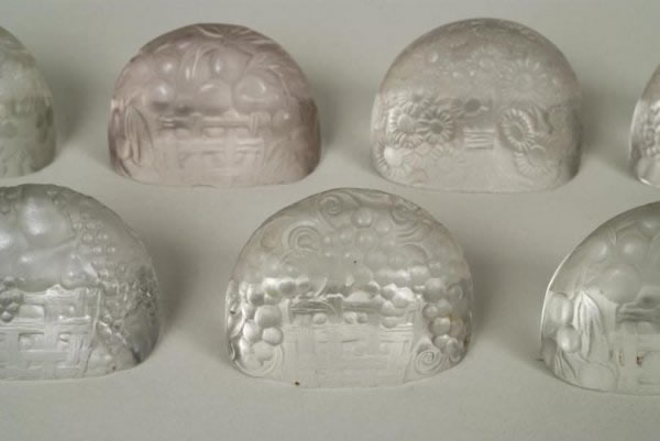 Rene Lalique Menu Holder Panier de Fruits