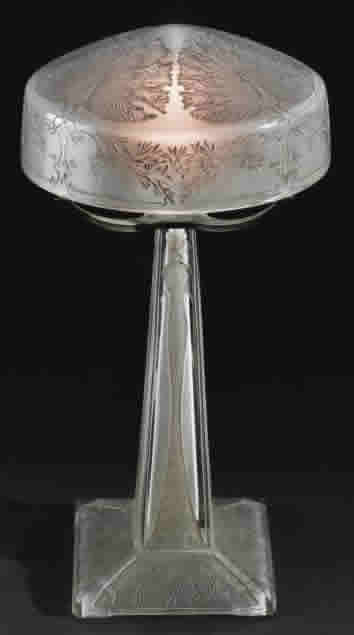 Rene Lalique Paons Lamp