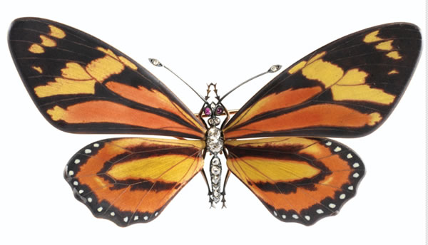 Rene Lalique Papillon Brooch