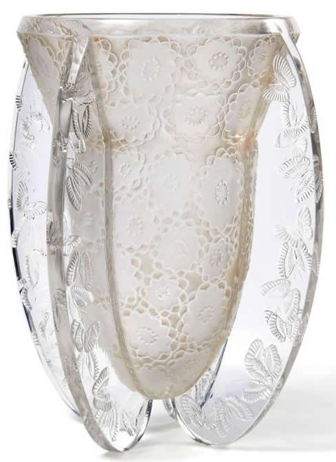 Rene Lalique Vase Papillons
