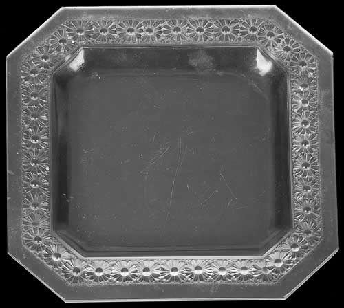 Rene Lalique Square Plate Paquerettes