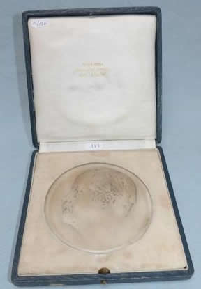 Rene Lalique Medallion Pasteur