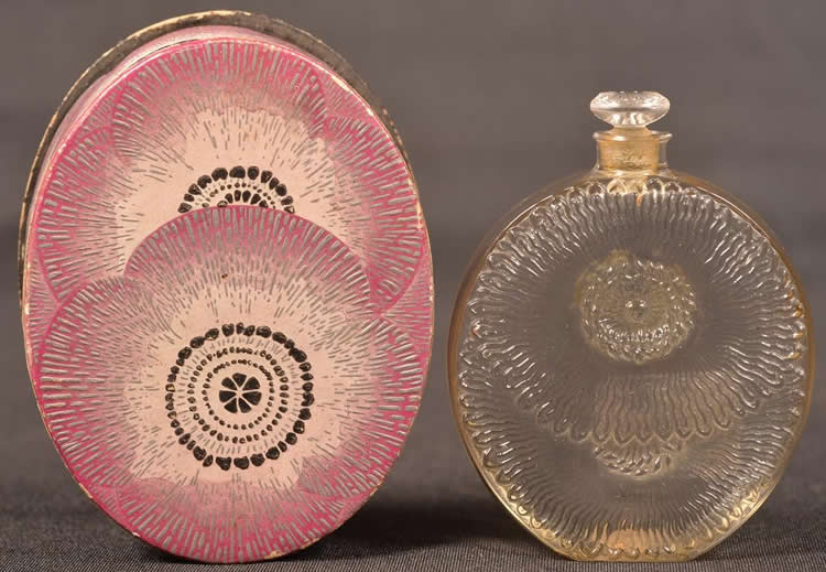 Rene Lalique Flacon Pavots D'Argent