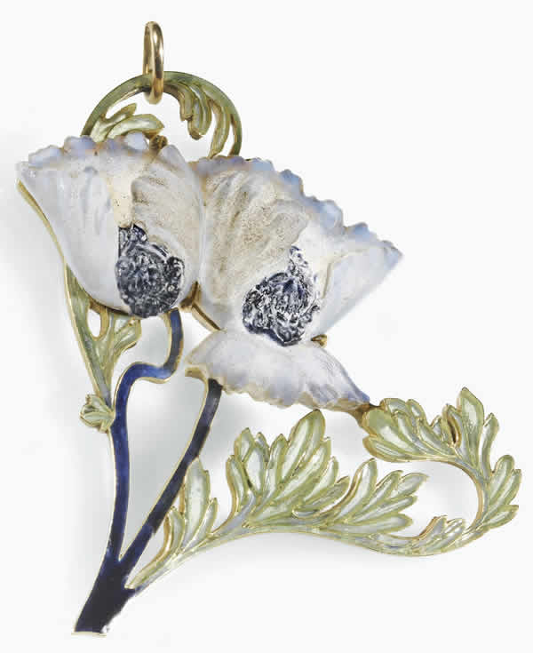 Rene Lalique Pendant Pavots