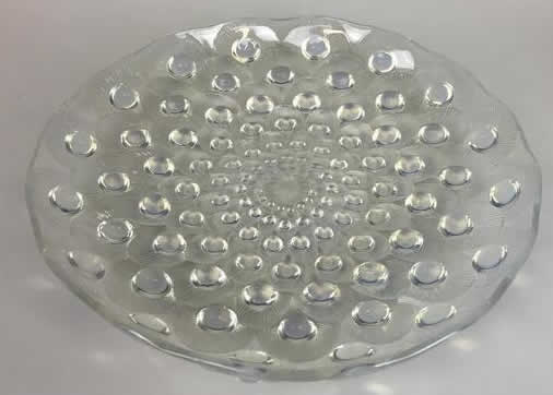 Rene Lalique Plate Peacock Feathers