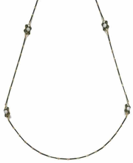 Rene Lalique Pearls and Leaves Necklace