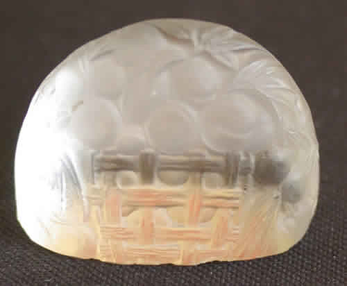Rene Lalique Menu Holder Peches