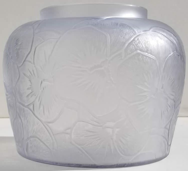 Rene Lalique Vase Pensees