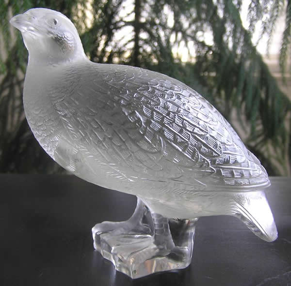 Rene Lalique Perdrix Inquiete Decoration