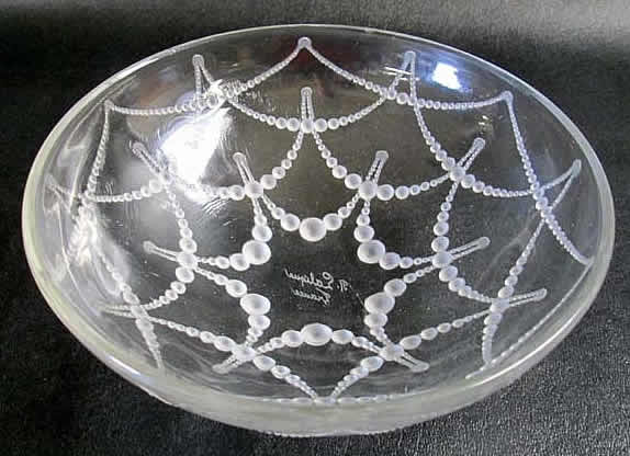 Rene Lalique Sponge Bowl Perles