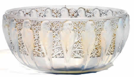 Rene Lalique Bowl Perruches