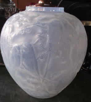 Rene Lalique Vase Perruches