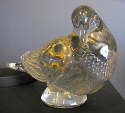Rene Lalique Decoration Pigeon Gand