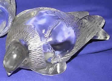Rene Lalique Pigeon Verviers Decoration