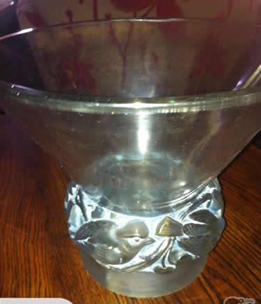 Rene Lalique Vase Pinsons