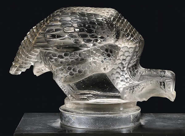 Rene Lalique Pintade Bookend