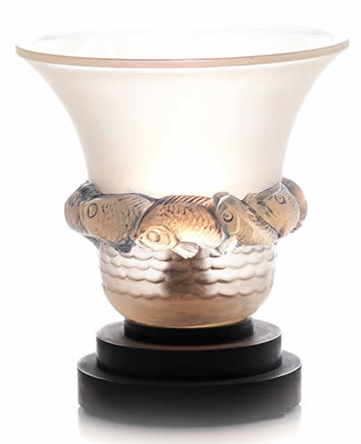 Rene Lalique Piriac Vase Lamp