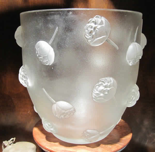 Rene Lalique Vase Pivoines