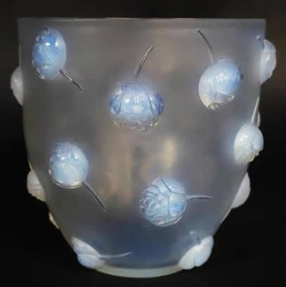 Rene Lalique Vase Pivoines