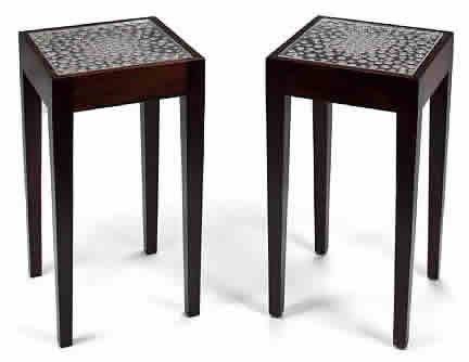 Rene Lalique Plateau Perle Aster End Table