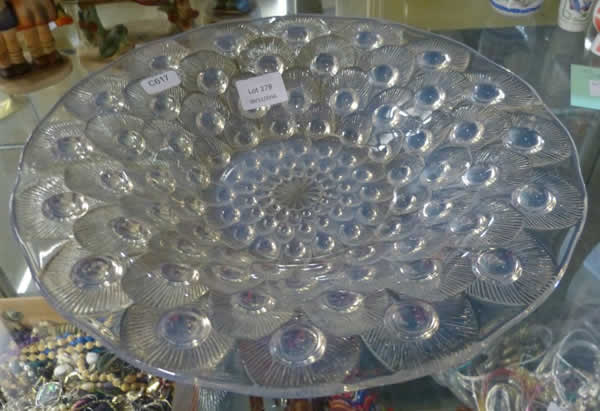 Rene Lalique Coupe Ouverte Plumes De Paon