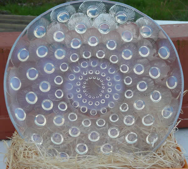 Rene Lalique Plate Plumes De Paon