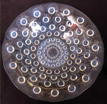 Rene Lalique Plate Plumes De Paon