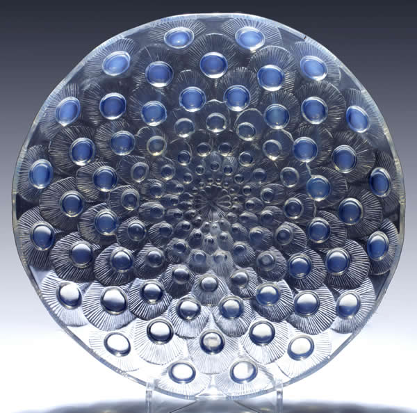 Rene Lalique Plate Plumes De Paon