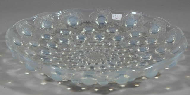 Rene Lalique Plate Plumes De Paon