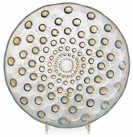 Rene Lalique Platter Plumes De Paon