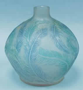 Rene Lalique Vase Plumes