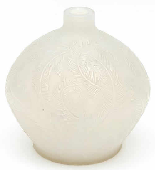 Rene Lalique Vase Plumes