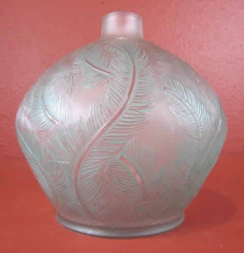 Rene Lalique Vase Plumes