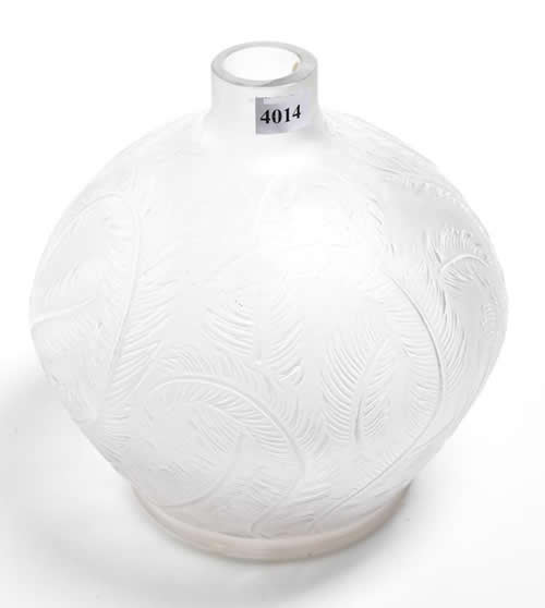 Rene Lalique Vase Plumes