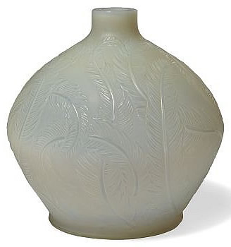 Rene Lalique Vase Plumes