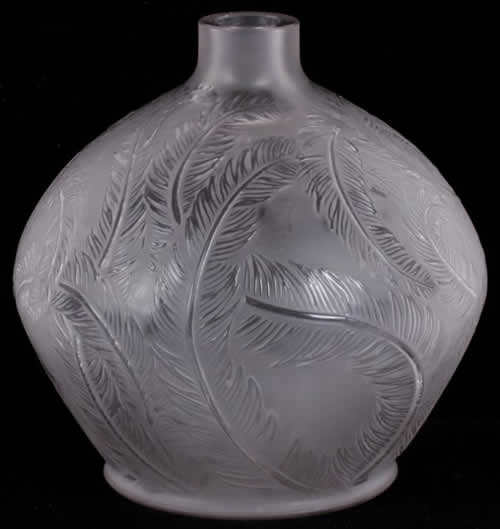 Rene Lalique Vase Plumes