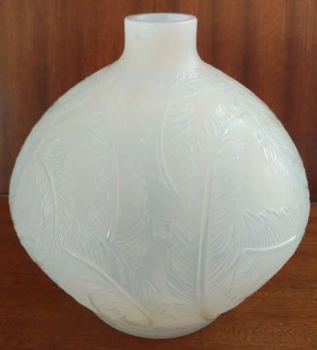Rene Lalique Vase Plumes