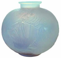 Rene Lalique Vase Poissons