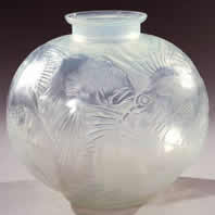 Rene Lalique Vase Poissons