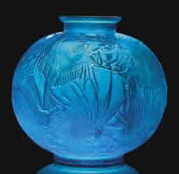 Rene Lalique Vase Poissons